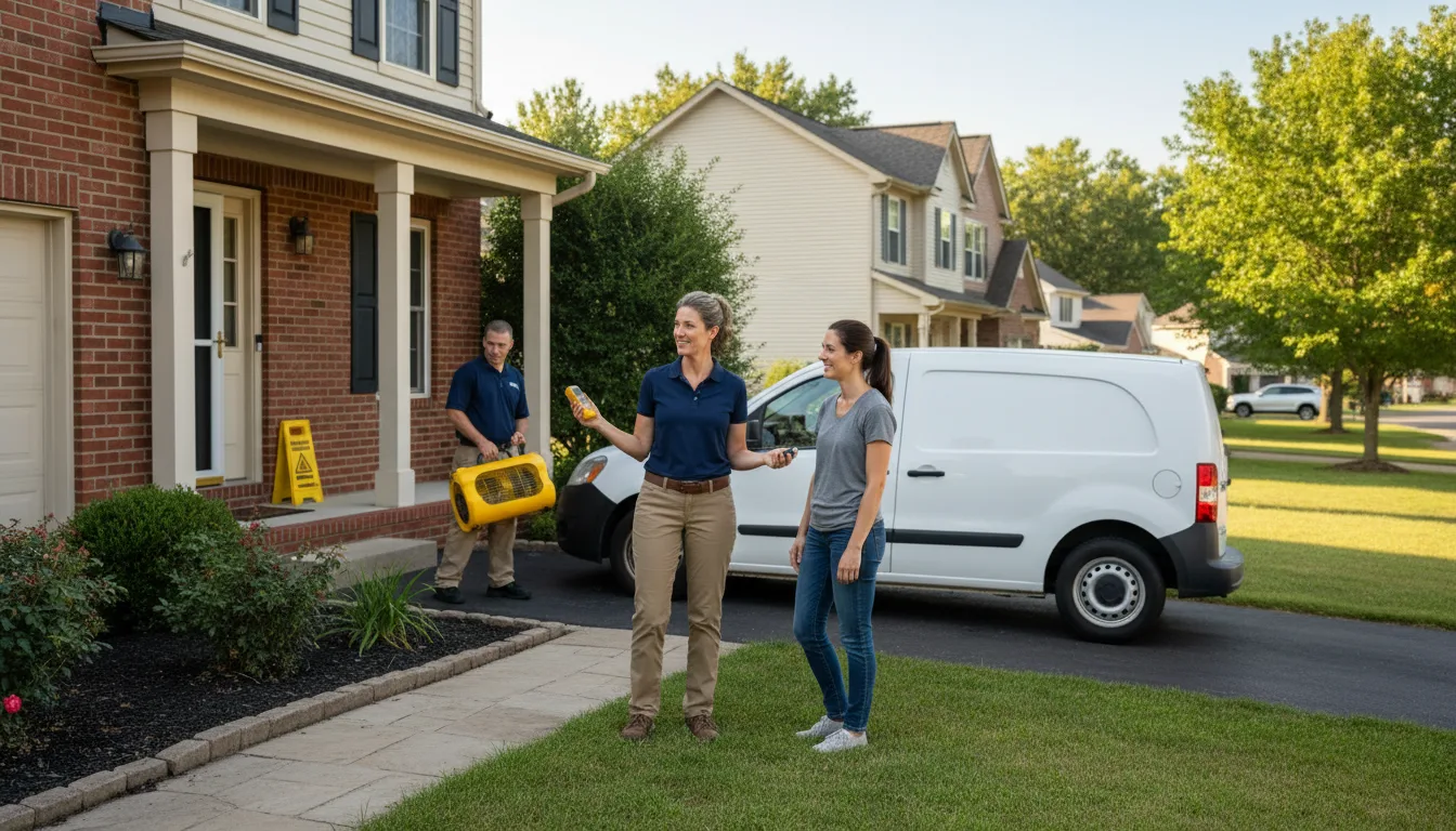 Water restoration image for Dehumidification And Cleanup Services in Draper, VA